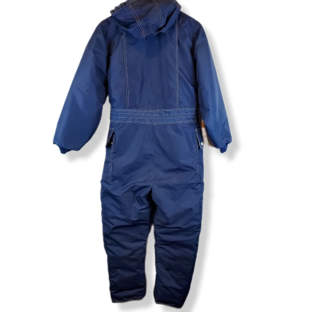 Vintage 1970s Double Zip Snowmobile Suit Size M Mens Rockabilly Astronaut Retro - Picture 11 of 15
